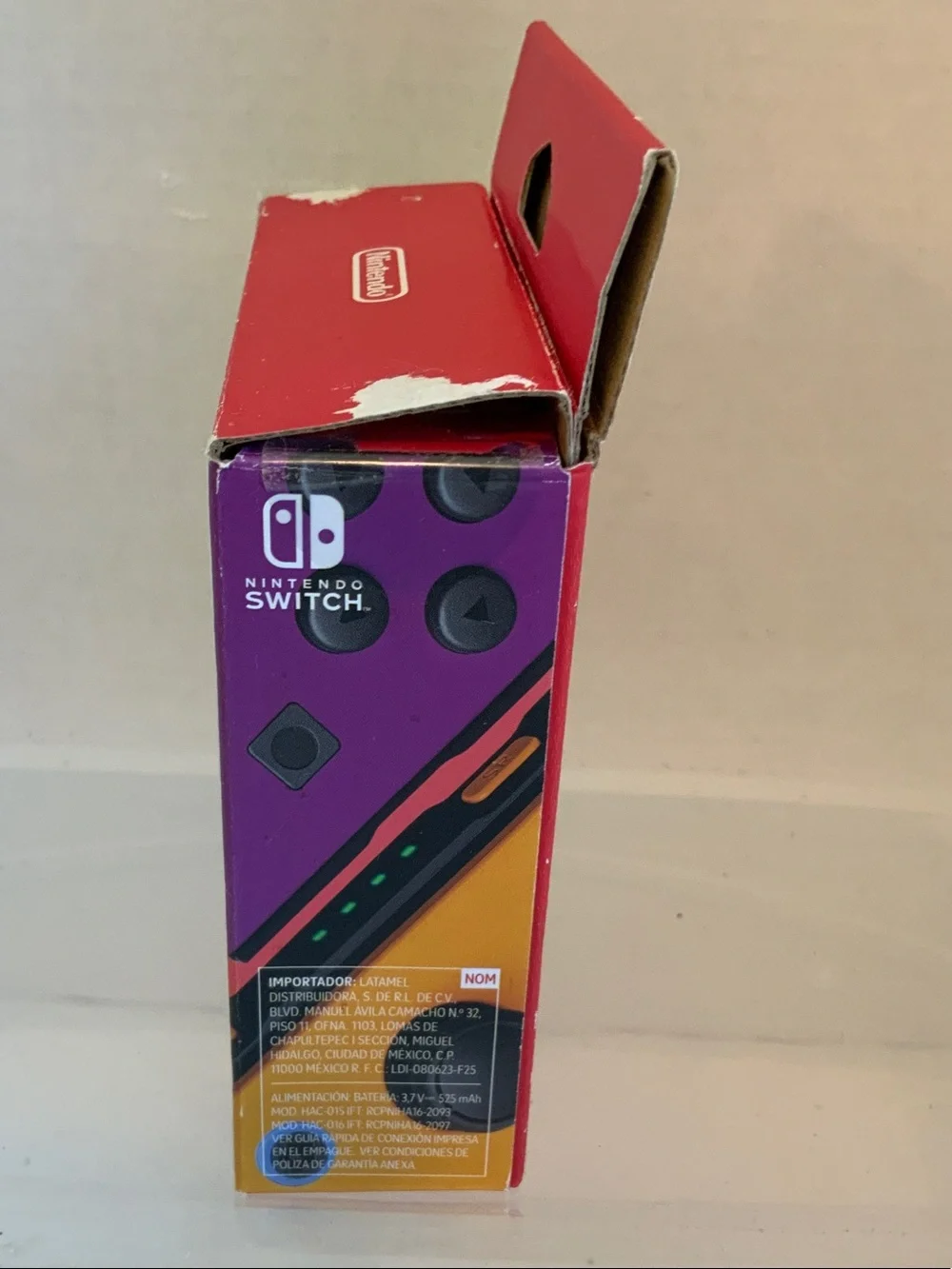 Nintendo Joy-Con Controllers - Neon Purple Left & Neon Orange Right